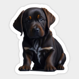 Chocolate Brown Labrador Sticker